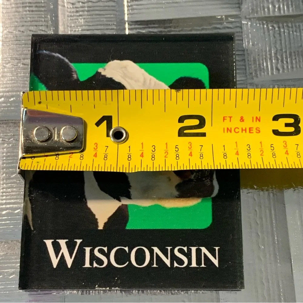 Wisconsin Dairy Cow Farm Souvenir Fridge Toolbox Magnet